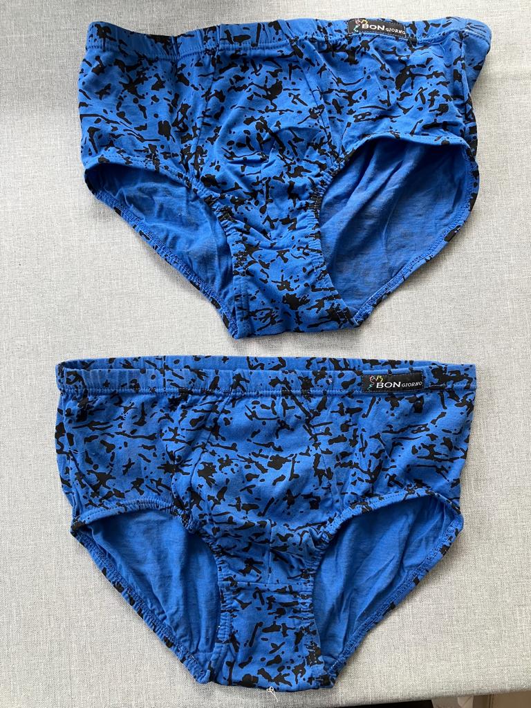 2 Blauw bewerkte Bon Giorno Onderbroeken - Nieuw - Maat 6, Kleding | Heren, Ophalen of Verzenden, Blauw, Bon Giorno, Slip