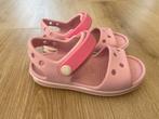Crocs Bayaband sandalen lichtroze maat 20/21 met klittenband, Ophalen of Verzenden, Gebruikt, Meisje, Schoenen