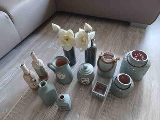 potjes vaasjes en windlichten, Ophalen, Overige materialen, Zo goed als nieuw, Groen