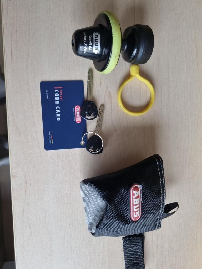 ABUS Granit 68 Victory X-Plus schijfremslot ART 4, Ophalen of Verzenden, Zo goed als nieuw