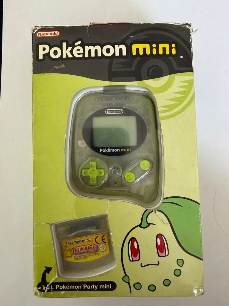 Pokémon Mini Chikorita Green CIB Zeldzame Nintendo, Ophalen of Verzenden, Gebruikt
