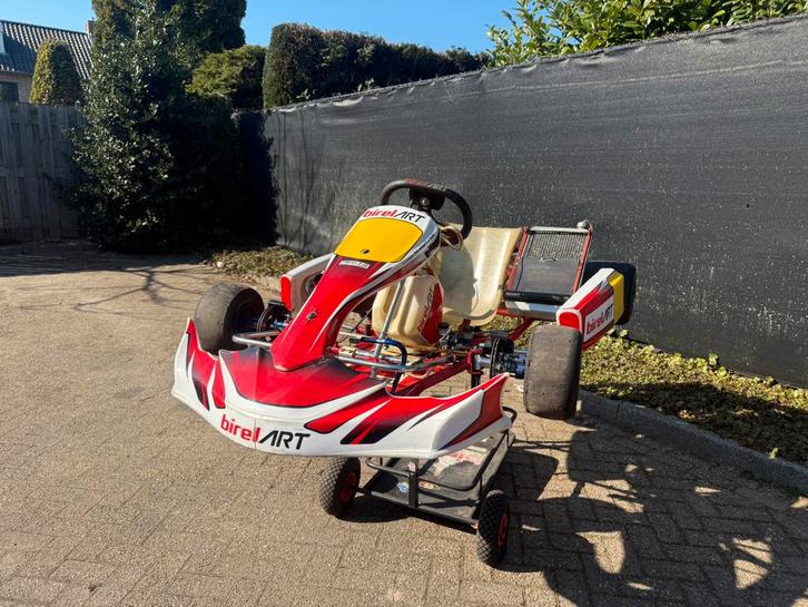 Birel art schakel kart KZ10 tm motor, Sport en Fitness, Karting, Gebruikt, Kart, Ophalen