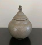 Gero tin, Gerotin pot met deksel met oosters figuurtje, Antiek en Kunst, Ophalen of Verzenden
