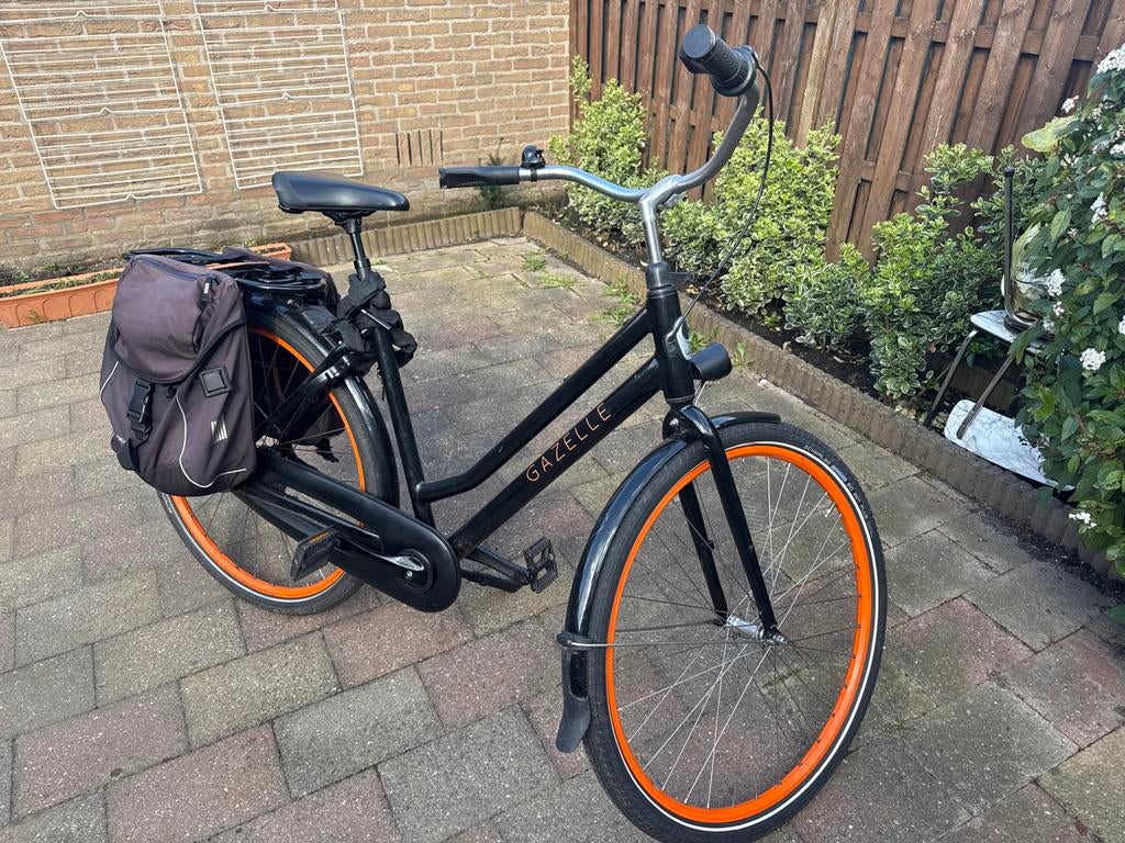 Gazelle fiets met oranje accenten, Ophalen, Gebruikt, Gazelle, Versnellingen