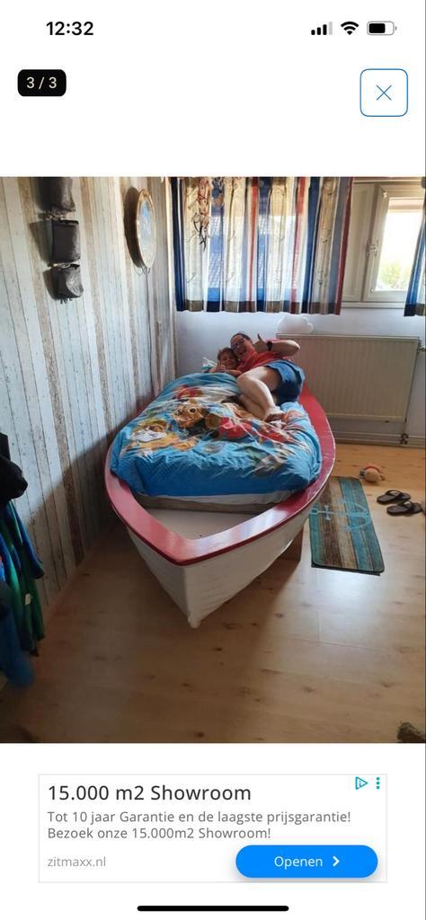 Boot bed voor de bootliefhebber, Huis en Inrichting, Slaapkamer | Bedden, Eenpersoons, Hout, Ophalen