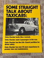 Checker 1980 brochure, Ophalen of Verzenden, Zo goed als nieuw, Overige merken