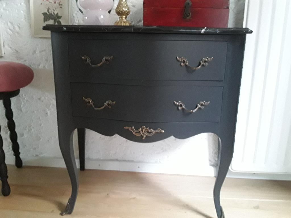 Te koop ladekastje, Huis en Inrichting, Kasten | Ladekasten, Ophalen, Brokante, 1 of 2 laden, 50 tot 100 cm