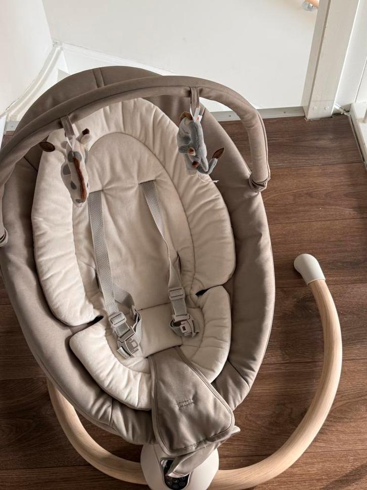 Qute Q-Rocker 2.0 Woody Desert automatisch wipstoeltje., Kinderen en Baby's, Wipstoeltjes, Zo goed als nieuw, Ophalen