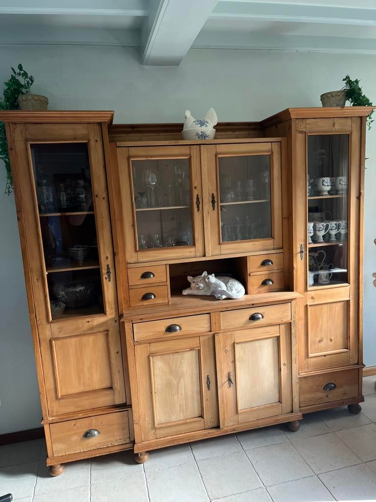 Karakterestieke bezemkast (oud grenen), Ophalen, 50 tot 100 cm, Minder dan 100 cm, 25 tot 50 cm