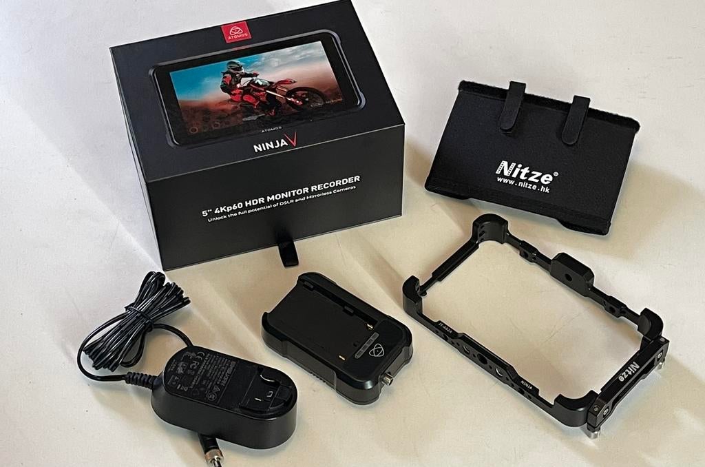 Atomos Ninja V monitor/recorder (complete set), Audio, Tv en Foto, Professionele Audio-, Tv- en Video-apparatuur, Ophalen of Verzenden