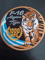 F-16 Aegean Tiger 1000 uur patch, Verzamelen, Ophalen of Verzenden, Patch, Badge of Embleem