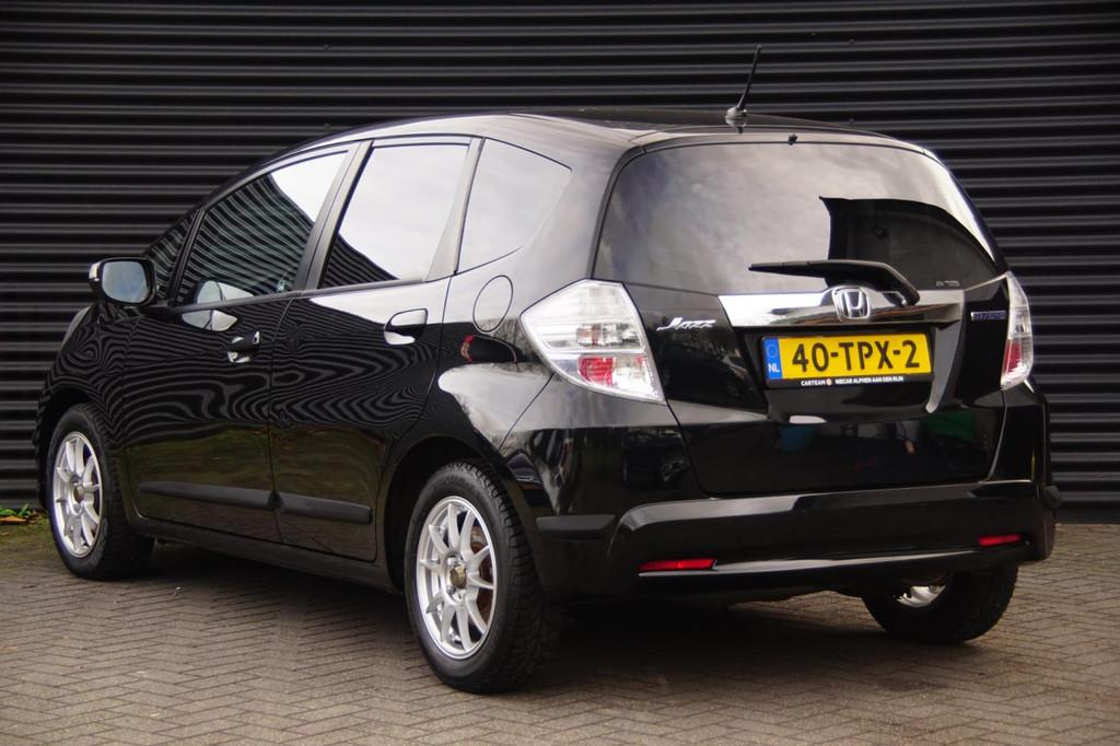 Honda Jazz 1.4 Hybrid Business Mode + | Navi | Clima | Cruis, Auto's, Honda, Euro 5, Stof, Gebruikt, Zwart