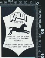 Sticker: Kaldi Boetiek - Utrecht, Ophalen of Verzenden, Zo goed als nieuw, Bedrijf of Vereniging