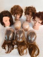 Vintage mannequin hoofden, set van 4. Inclusief toebehoren, Ophalen of Verzenden