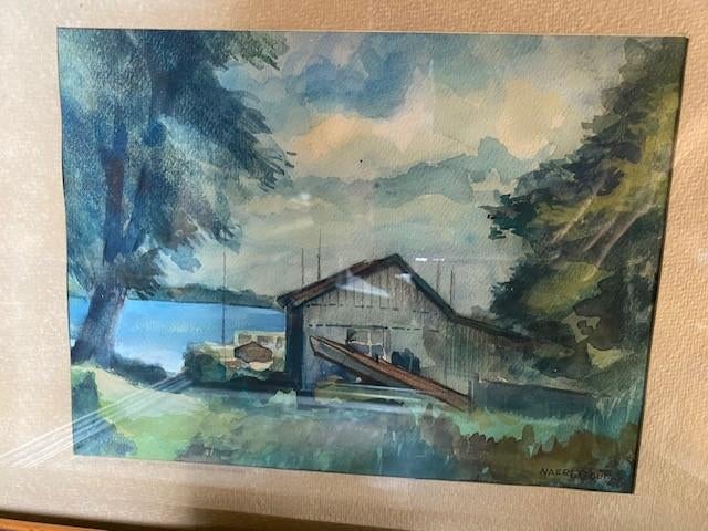 Aquarel Naerebout  20e eeuw prachtige staat niet verkleurd!, Ophalen of Verzenden