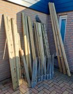 Tuinhout met grondpennen - Diverse maten en types, Tuin en Terras, Palen, Balken en Planken, Ophalen, Gebruikt, 250 cm of meer