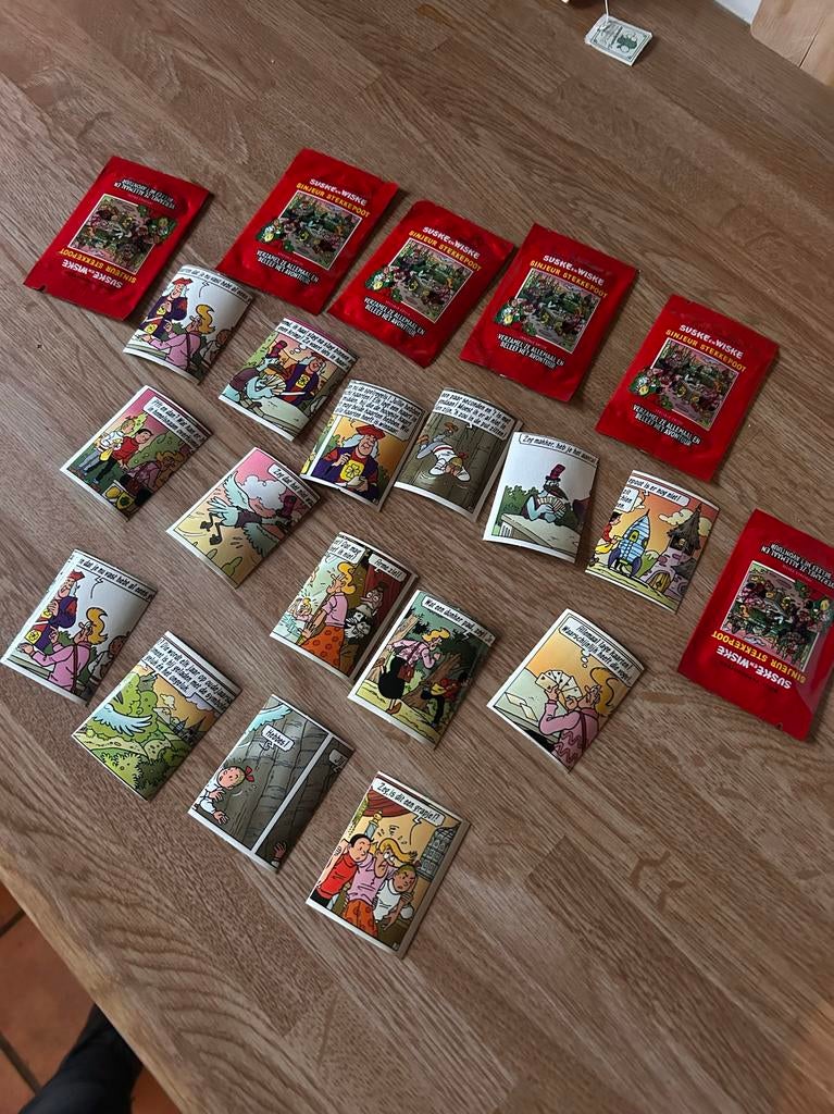 Suske en Wiske Sinjeur Stekkepoot Spaar Stickers, Ophalen of Verzenden, Zo goed als nieuw, Figuurtje, Button