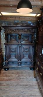 Antieke eikenhouten Renaissance kast, Antiek en Kunst, Ophalen