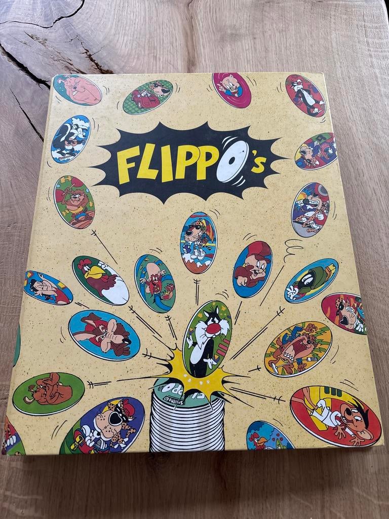 Flippo's Looney Tunes verzamelmap met flippo's, Ophalen of Verzenden, Looney Tunes, Verzameling, Met verzamelmap(pen)