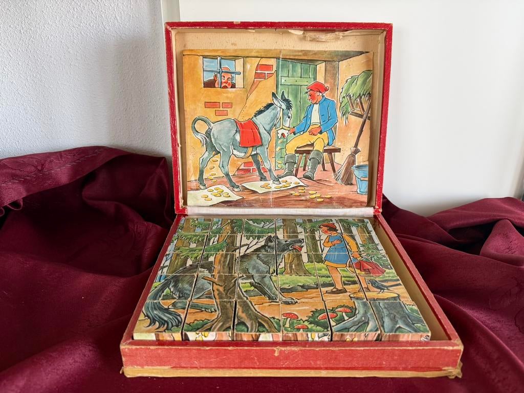 Vintage spellen & puzzels set (7-delig), Ophalen of Verzenden, Gebruikt
