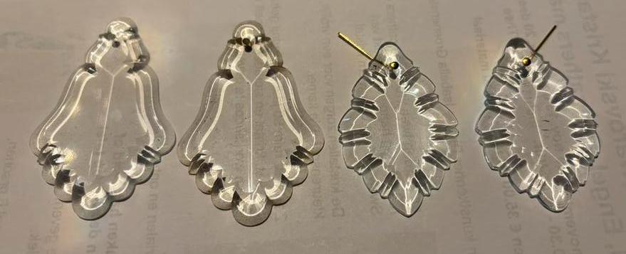 Antieke pegels voor kroonluchter - diverse maten, Antiek en Kunst, Antiek | Glas en Kristal, Verzenden