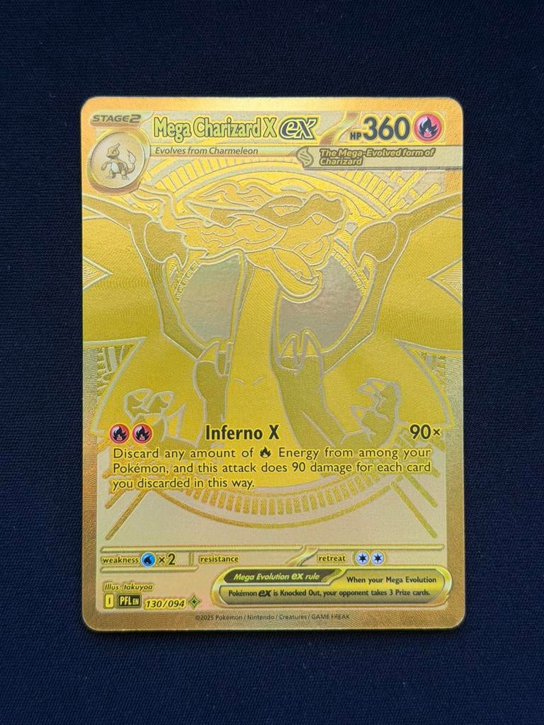 Mega Charizard X ex (PFL 130) Phantasmal Flames, Ophalen of Verzenden, Zo goed als nieuw