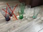 Cola glazen, Ophalen of Verzenden, Gebruikt, Frisdrankglas