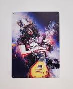 Slash Guns N' Roses getekend reclamebord van metaal wandbord, Info@deconoord.nl, Deco Noord, Nieuw, Ophalen of Verzenden