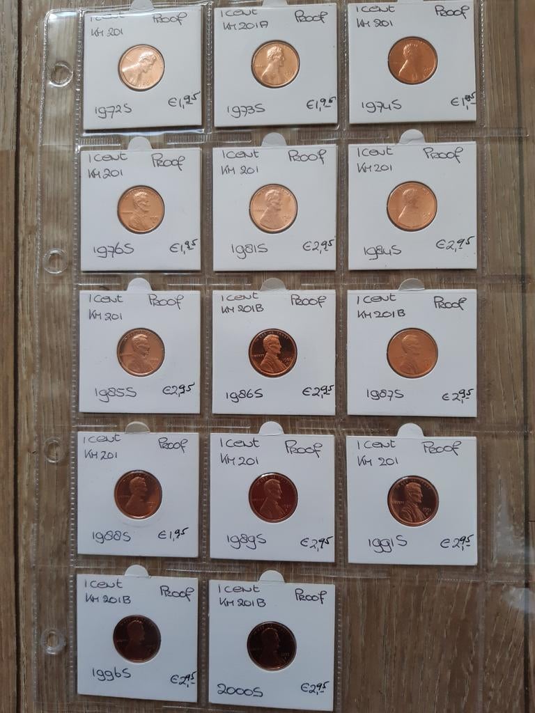 14 proof one centen usa met s.  Kk f.19.4, Ophalen, Noord-Amerika