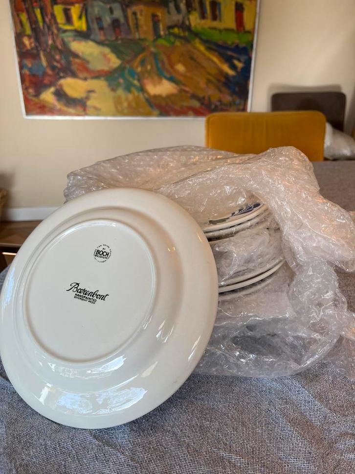 Borden Boerenbont - Boch Belgium, Huis en Inrichting, Keuken | Servies, Zo goed als nieuw, Bord(en), Boerenbont, Keramiek, Ophalen of Verzenden