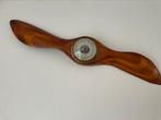 Antieke houten propeller met barometer, Audio, Tv en Foto, Weerstations en Barometers, Ophalen of Verzenden, Zo goed als nieuw