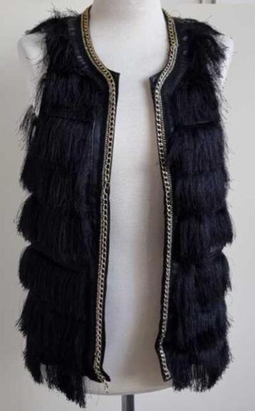 Drole de Copine zwarte harige hes met ketting mt. M beschikbaar voor biedingen