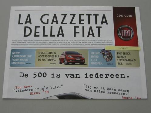 FT 378 La Gazetta della Fiat 2007 2008. Folder., Boeken, Auto's | Folders en Tijdschriften, Zo goed als nieuw, Overige merken