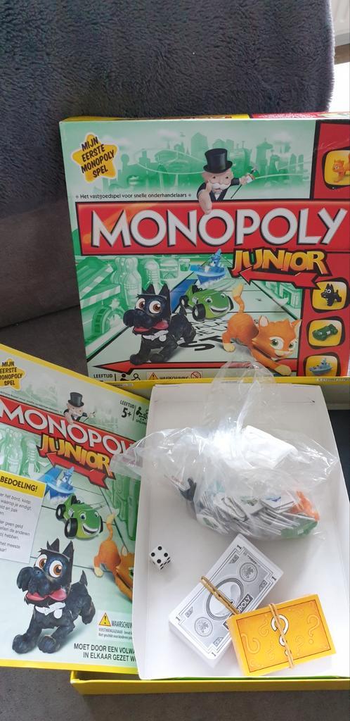 Monopoly Junior - Leuk en Leerzaam!, Hobby en Vrije tijd, Gezelschapsspellen | Bordspellen, Zo goed als nieuw, Drie of vier spelers