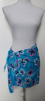 (ROK003) Pareo, wikkelrok voor het strand – ca. 100cm, Kleding | Dames, Rokken, Blauw, Maat 46/48 (XL) of groter, Ophalen of Verzenden