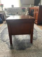 Bijzettafel 50x50x54 met 2 lades, Ophalen, Rechthoekig, Minder dan 55 cm, 45 tot 60 cm