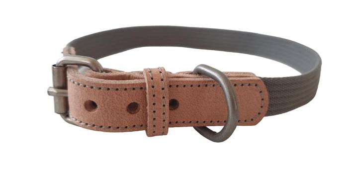 ANIMAL BOULEVARD Halsband Nek 57-65 cm Leder-Canvas -40%!!!, Dieren en Toebehoren, Hondenhalsbanden en Penningen, Nieuw, Handgemaakt