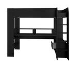 Gaming hoogslaper met bureau, Ophalen, Eenpersoons, Zo goed als nieuw, 90 cm