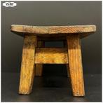 Oud houten voetenbankje, Ophalen of Verzenden