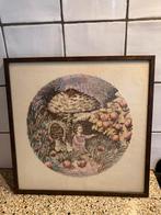 Borduurwerk elfje bij paddestoel, Hobby en Vrije tijd, Borduren en Borduurmachines, Ophalen of Verzenden