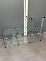 Modulaire  kubus lowboard vitrinekast, Ophalen, Zo goed als nieuw, 25 tot 50 cm