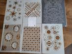 6 verschillende mixed media stencils 30 cm x 21 cm, Hobby en Vrije tijd, Scrapbooking, Ophalen of Verzenden, Nieuw, Frame of Mal