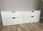 Te koop: 2 moderne witte ladekastjes in uitstekende staat, Huis en Inrichting, Ophalen, Overige materialen, Gebruikt, 5 laden of meer