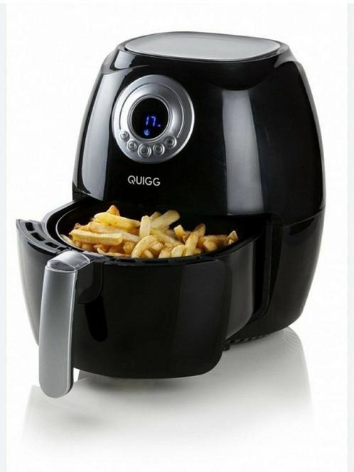 De Quigg AF1 is een heteluchtfriteuse van 1500 W, Witgoed en Apparatuur, Airfryers, Zo goed als nieuw, Airfryer, Ophalen of Verzenden