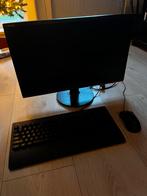 Complete PC Gaming Set: Monitor, Toetsenbord, Muis, Computers en Software, Monitoren, Hoofdtelefoonaansluiting, Full HD, 1 tot 2 ms
