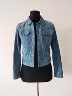 King Louie 100% Suède Jasje IJsblauw Maat 38, Maat 38/40 (M), Blauw, Ophalen of Verzenden, Zo goed als nieuw