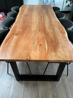 Boomstamtafel, Huis en Inrichting, Tafels | Eettafels, Ophalen, 100 tot 150 cm, 200 cm of meer, Zo goed als nieuw