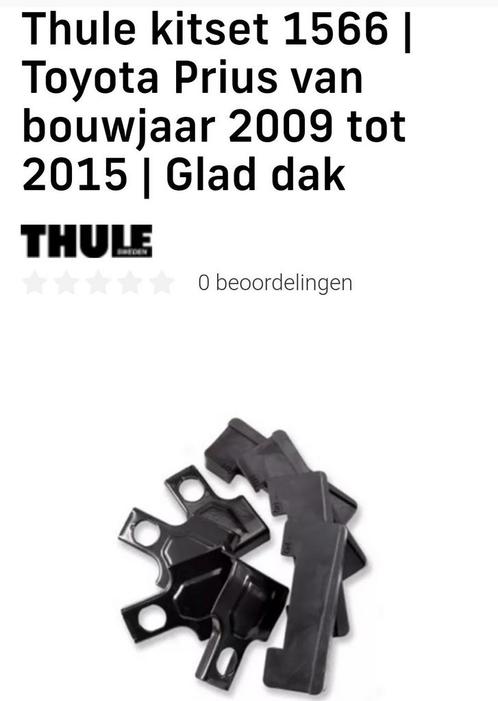Thule kitset 1566 voor Toyota Prius (2009-) voor dakdragers, Auto diversen, Dakdragers, Zo goed als nieuw, Ophalen of Verzenden