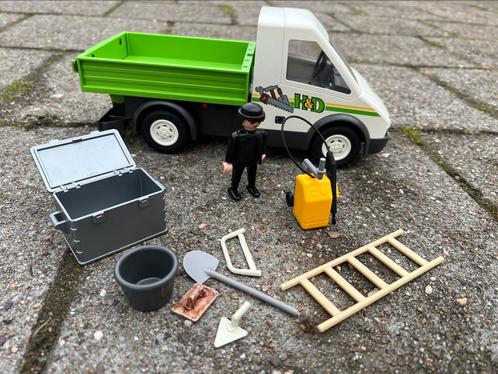 Playmobil klusjesman met kiepwagen en gereedschap, Kinderen en Baby's, Speelgoed | Playmobil, Zo goed als nieuw, Los playmobil