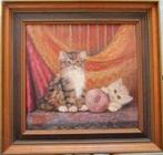 spelende katten ===J W van Trirum 1924-2011 ===vroeg werk, Antiek en Kunst, Ophalen of Verzenden